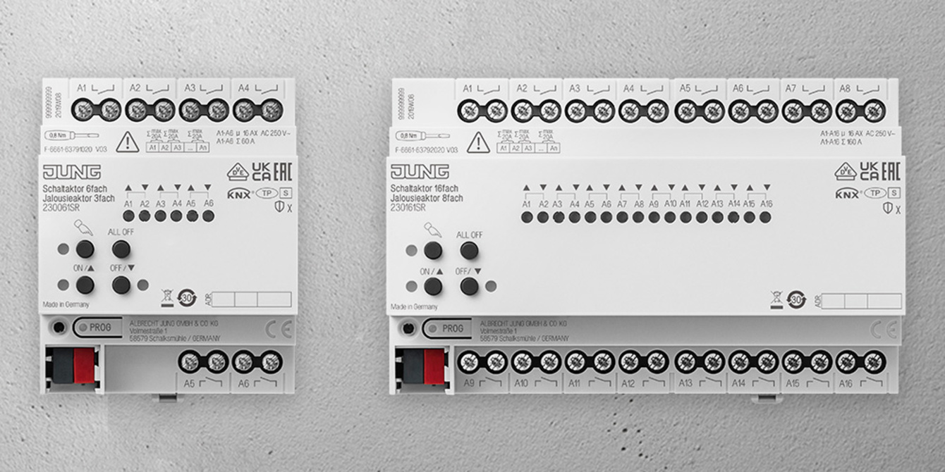 KNX Schalt- und Jalousieaktoren bei Mario & Fritz Klees Elektroinstallations GmbH in Wiesbaden